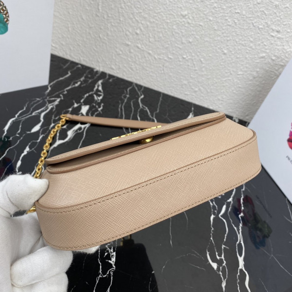 Pra*a saffiano leather