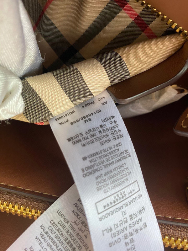 B**rry small vintage check two-handle title bag