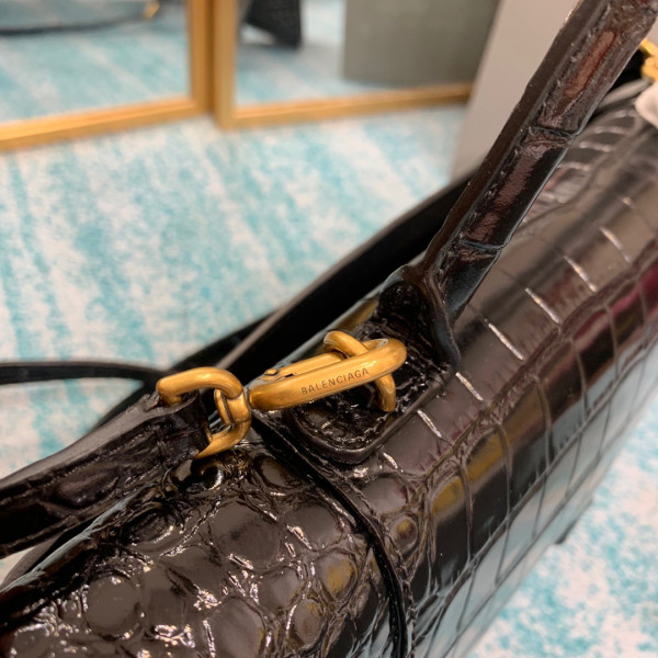 Ba*len*cia*ga  hourglass stretched top handle bag