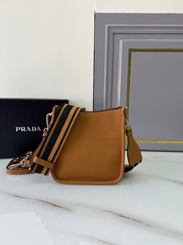 Pra*a leather mini shoulder bag