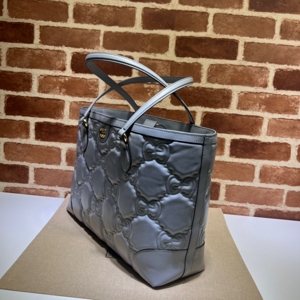 G*u*i gg matelassé leather medium tote