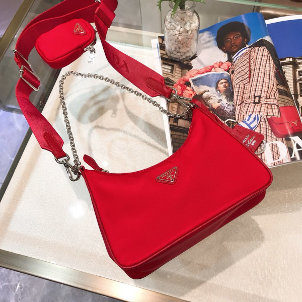 Pra*a nylon hobo bag