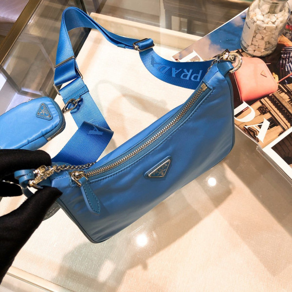 Pra*a nylon hobo bag