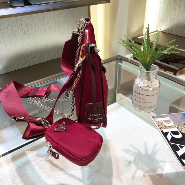 Pra*a nylon hobo bag