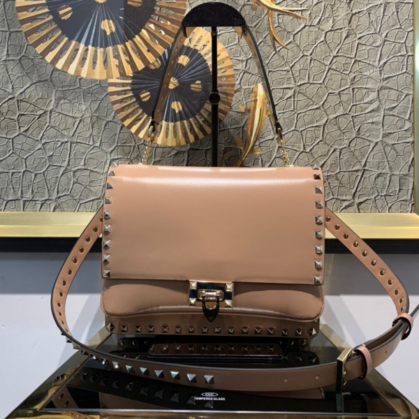 VALENTINO ROCKSTUD SMOOTH CALFSKIN CROSSBODY BAG