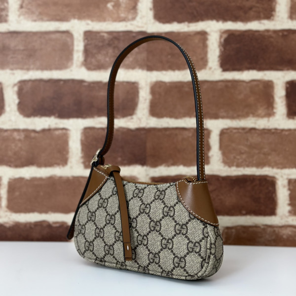 g*u*i gg emblem S*per mini shoulder bag-18*10*3cm