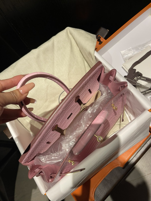 H**mes birkin 25cm crocodile leather